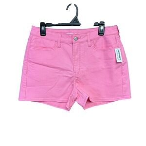 Old Navy “WOW” size 10 Women's Vibrant Pink Shorts NWT HIGH RISE